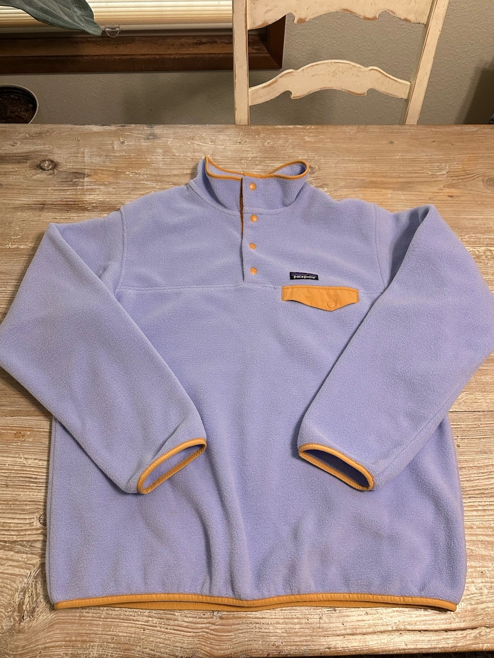 Patagonia Lightweight Synchilla Snap-T Fleece Pullover Periwinkle Blue Sz XL - Picture 6 of 8